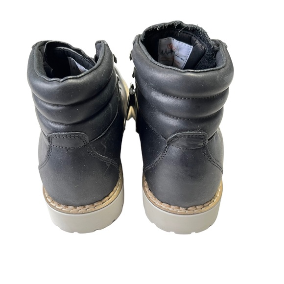 Montelliana Boots Womens Size 10 1965 Margherita Black Leather Ankle Hiking Boot - Picture 4 of 12